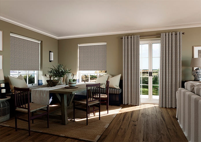 Land & Shore Dawn (Blackout), Blue Red - Roller Blind - Image 7